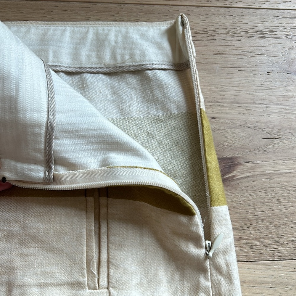 J CREW mini skirt  Size 4  Linen and cotton blend - Picture 2 of 4